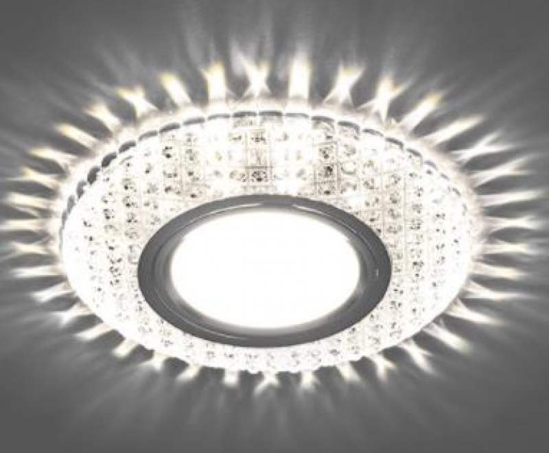Светильник встраиваемый с белой LED подсветкой Feron CD913 потолочный MR16 G5.3 прозрачный