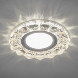 Светильник встраиваемый с белой LED подсветкой Feron CD912 потолочный MR16 G5.3 прозрачный
